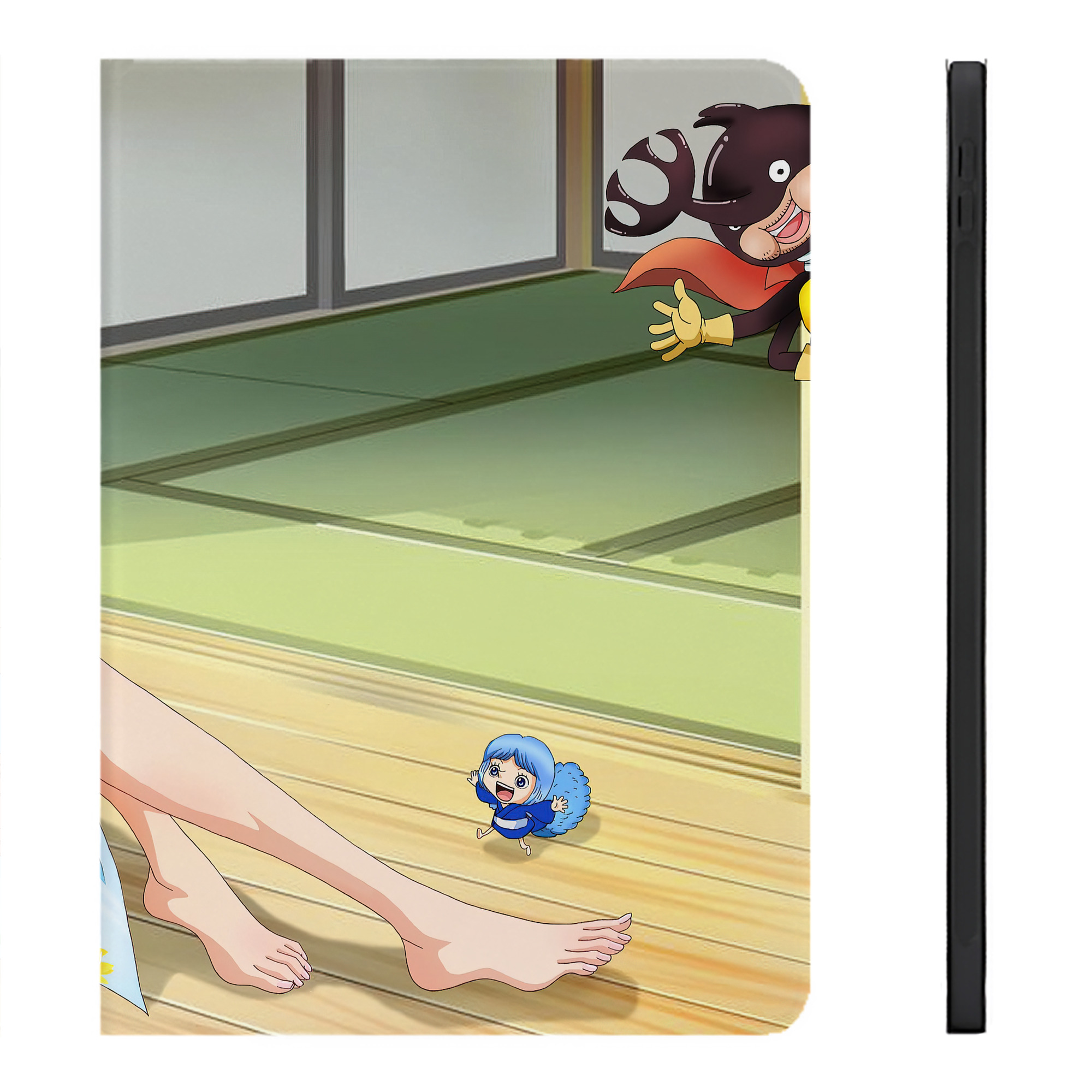 ワンピース ONE PIECE IPadケース ペンホルダー付き ブックスタイルデザイン